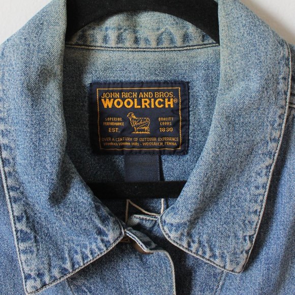 80's Vintage Woolrich Denim Vest Size Large - Picture 3 of 5